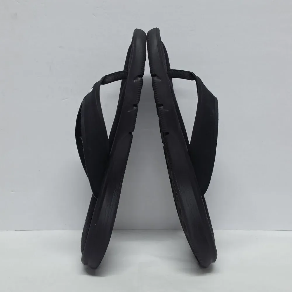 NIKE Ultra Comfort Footbed Black Flip Flop Thong Sandals 882697-001 Womens Sz 9